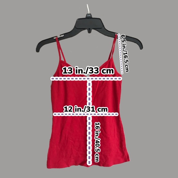 Red cami tank - Picture 2 of 2
